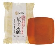 Твёрдое мыло для умывания рисовые отруби. HAKUTSURU Rice bran soap Твёрдое мыло для умывания рисовые отруби. HAKUTSURU Rice bran soap