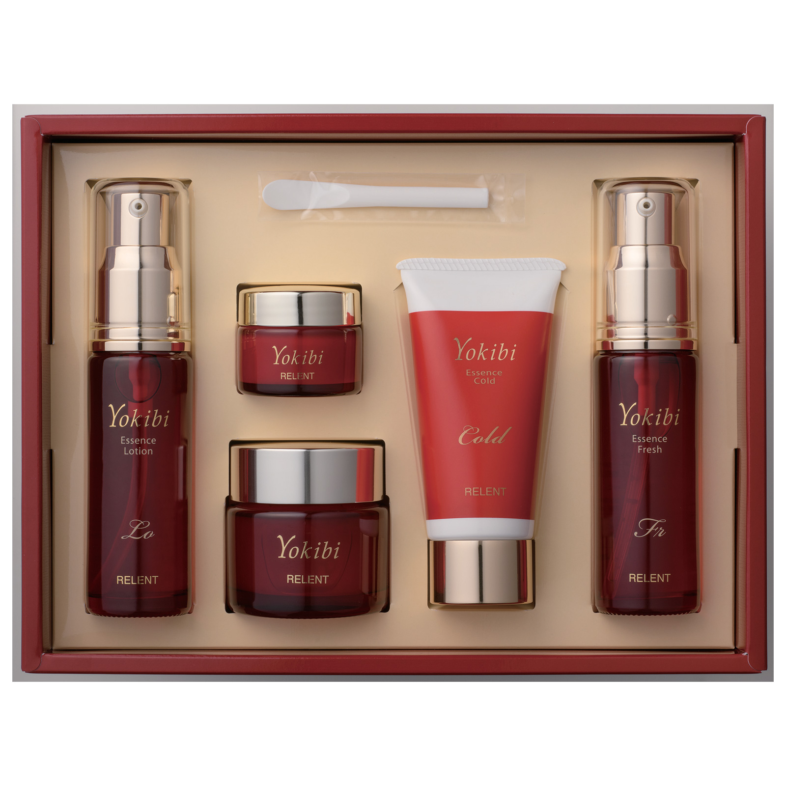 Relent Yokibi Essence Select Set. Подарочный набор уходовой косметики для лица Релент Ёкиби, 5 продуктов