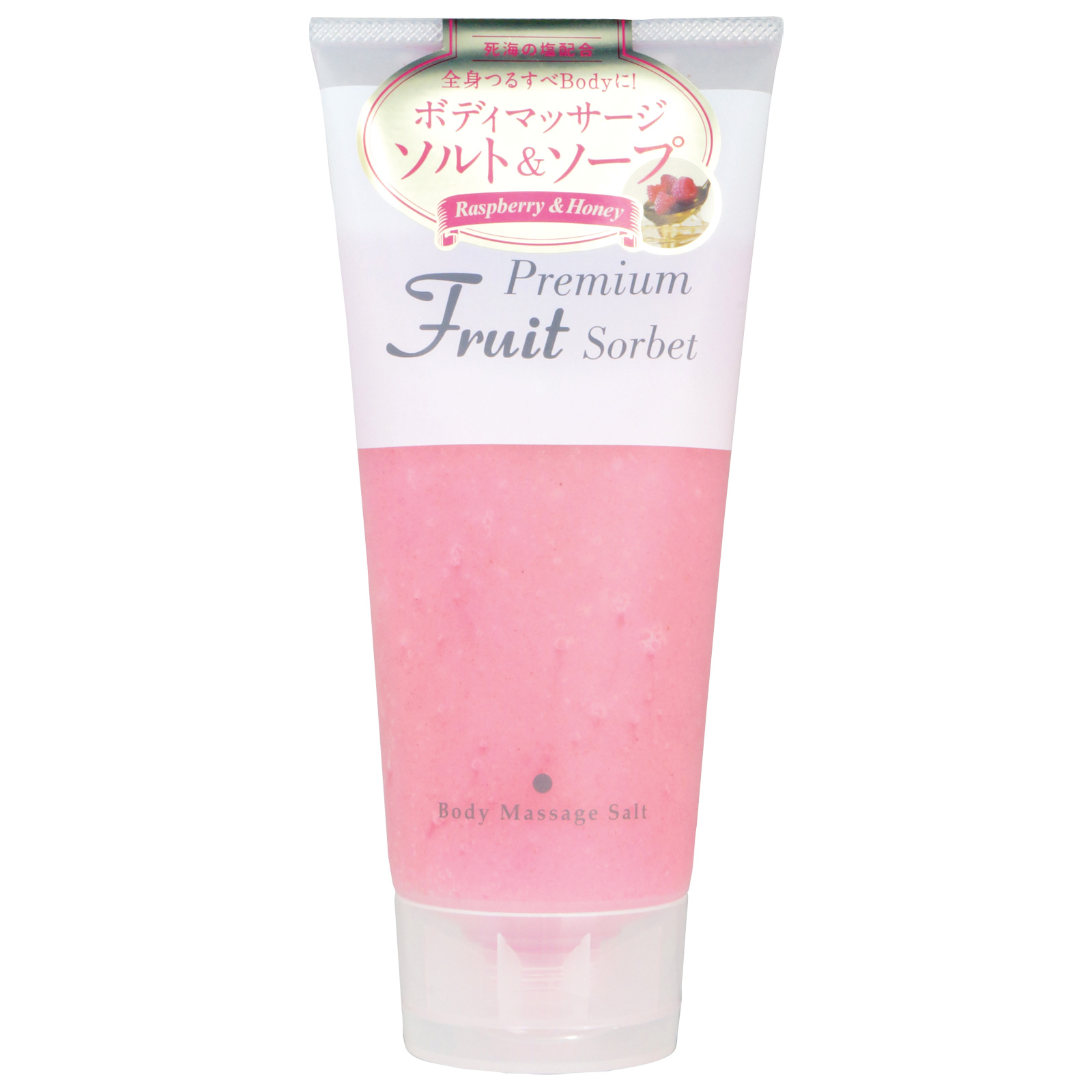 Cosmepro Premium Fruit Sorbet Body Massage Salt Raspberry&Honey. Премиальный фруктовый скраб-сорбет для тела на основе соли «Малина и мёд» Космепро, 500 г
