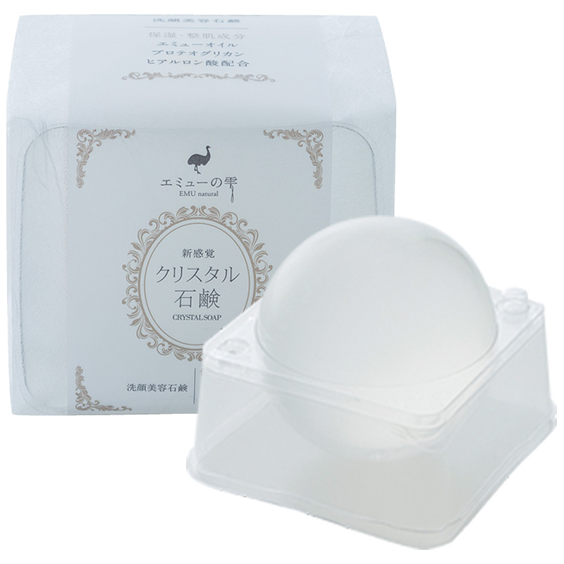 Emu no Shizuku Crystal Soap. Увлажняющее мыло для лица Эму но Сизуку на основе масла Эму, 100 г
